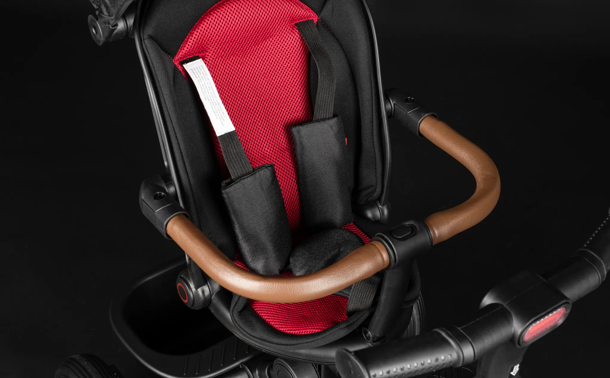 Велосипед трёхколёсный HORH 12/10" 2025 чёрно-красный