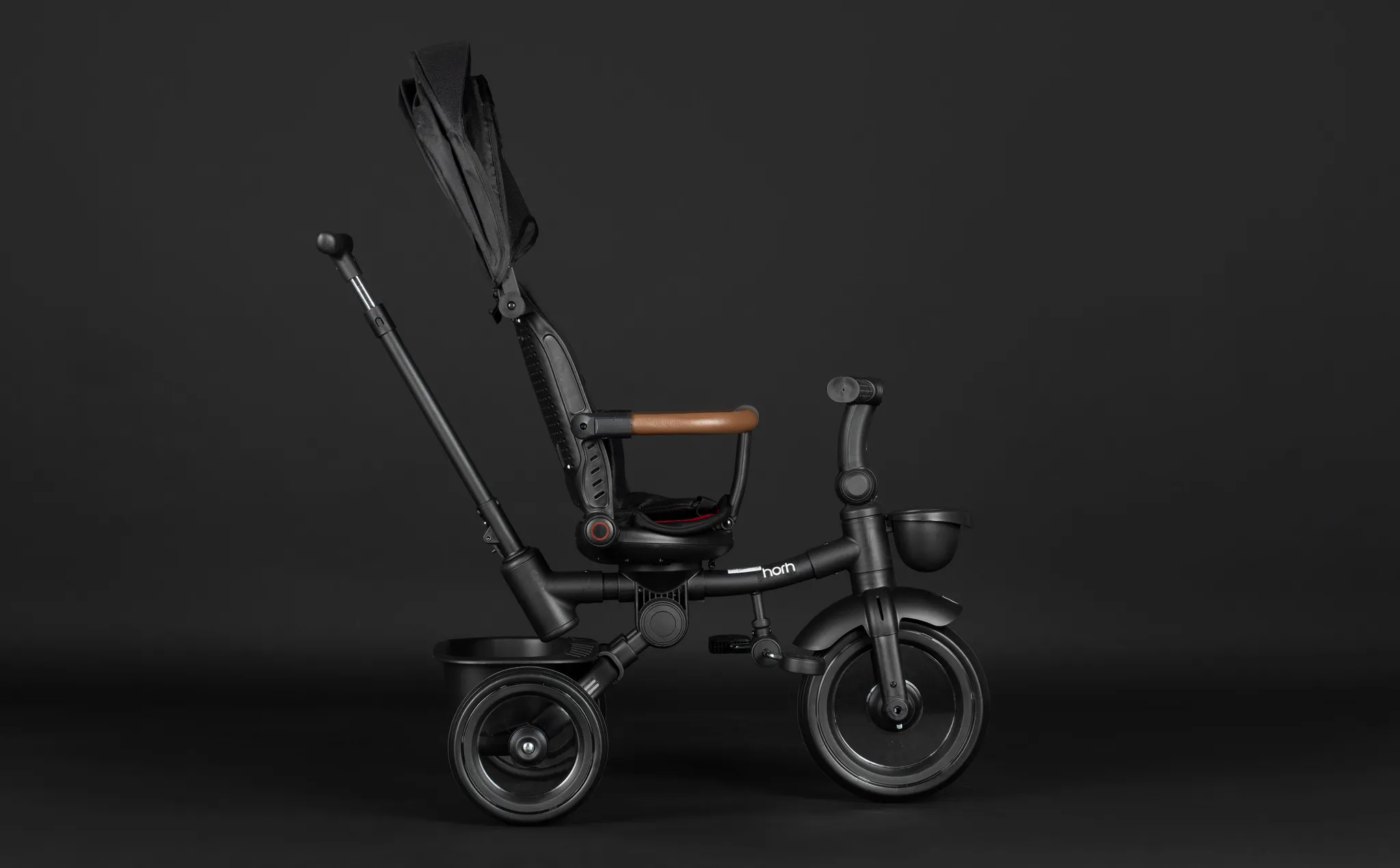 Велосипед трёхколёсный HORH 12/10" 2025 чёрно-красный