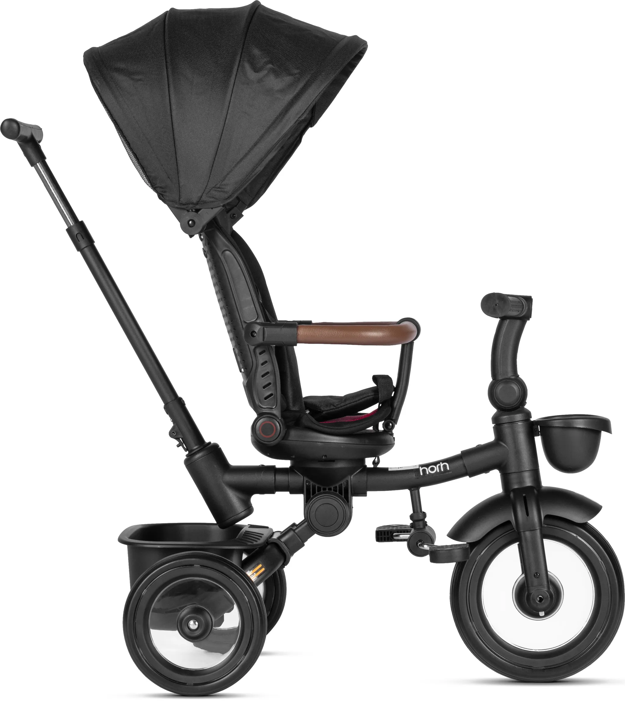 Велосипед трёхколёсный HORH 12/10" 2025 чёрно-красный