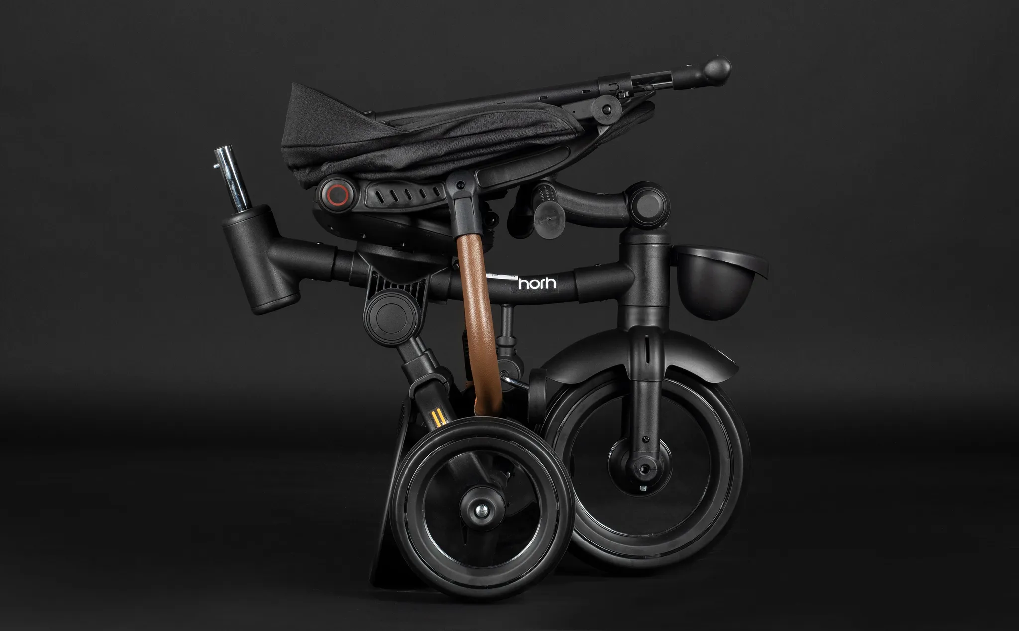 Велосипед трёхколёсный HORH 12/10" 2025 чёрно-красный