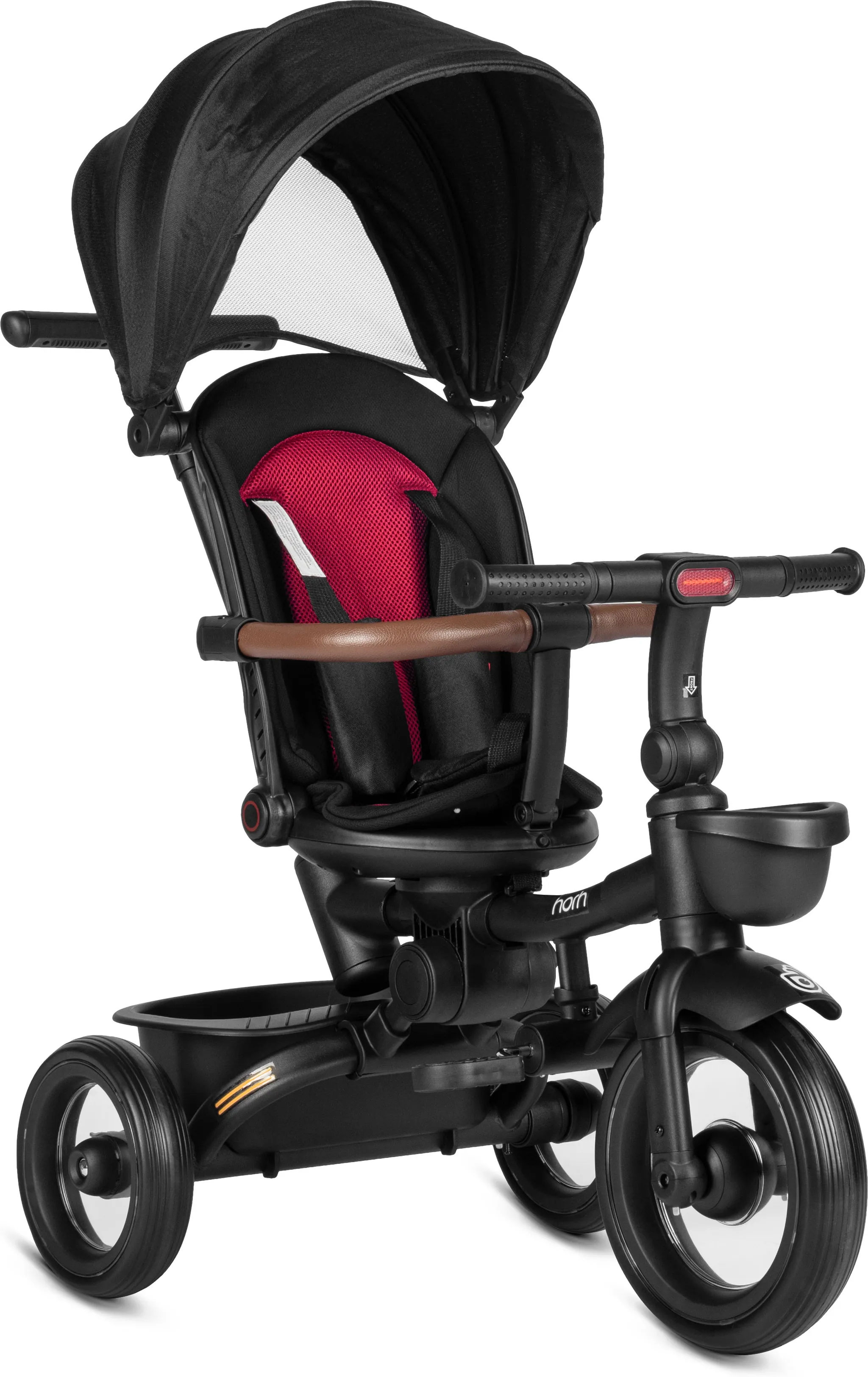 Велосипед трёхколёсный HORH 12/10" 2025 чёрно-красный